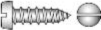 Zylinderblechschraube mit Schlitz